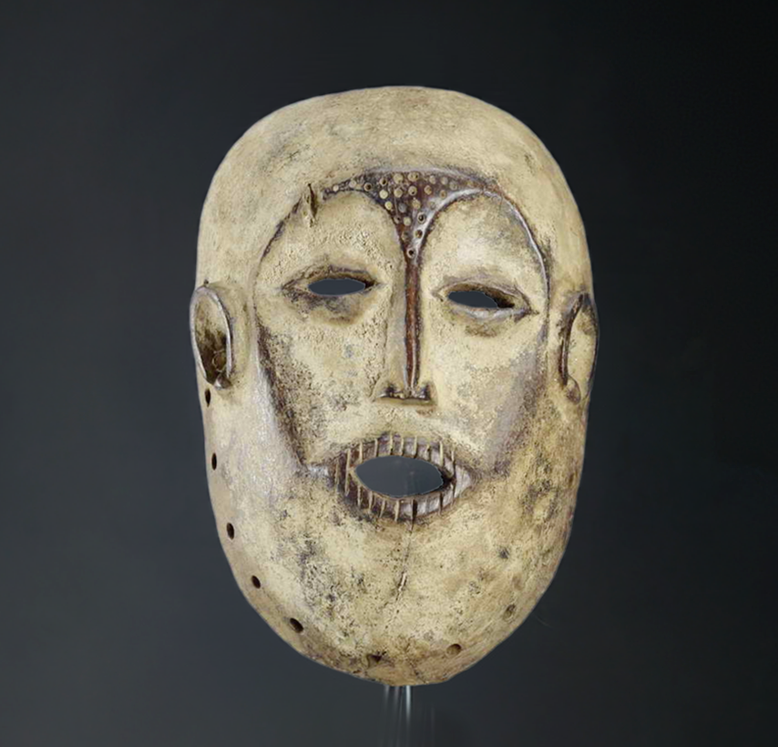 VENDU / SOLD ! MC1850 Rare Masque LEGA Culte du Bwami Mask Congo Rdc