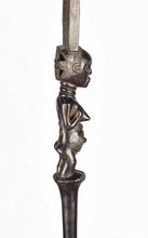 VENDU / SOLD ! MC1615 137cm  Bâton de Chef Luba Kibango Canne Staf Regalia Congo
