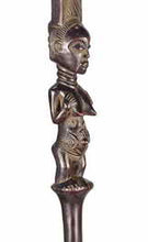 VENDU / SOLD ! MC1615 137cm  Bâton de Chef Luba Kibango Canne Staf Regalia Congo