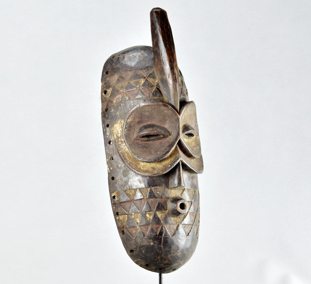 MC1883  Masque zoomorphe hibou BEMBE CONGO zoomorphic Owl mask