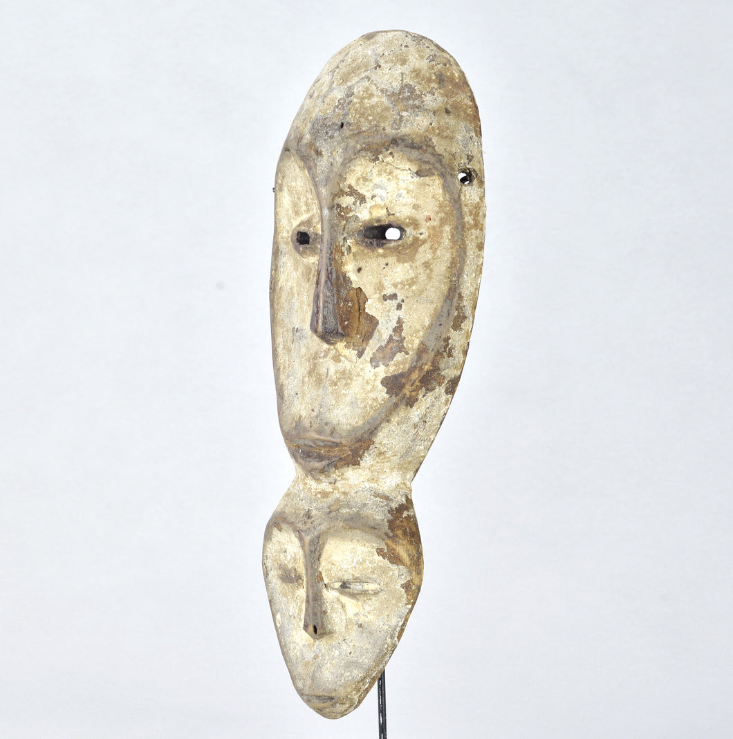 VENDU / SOLD ! MC1870 Rare masque double idimu Lega two-headed Mask Congo RDC