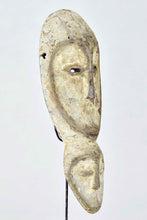 VENDU / SOLD ! MC1870 Rare masque double idimu Lega two-headed Mask Congo RDC