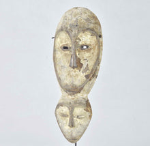 VENDU / SOLD ! MC1870 Rare masque double idimu Lega two-headed Mask Congo RDC