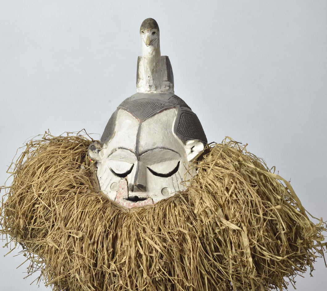 VENDU / SOLD ! MC1997 Superbe masque heaume à l'oiseau SUKU Bird Helmet Mask