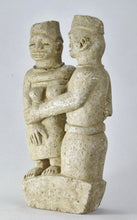 MC2024 Couple Bakongo statue en pierre Ntadi stone figure Congo Rdc