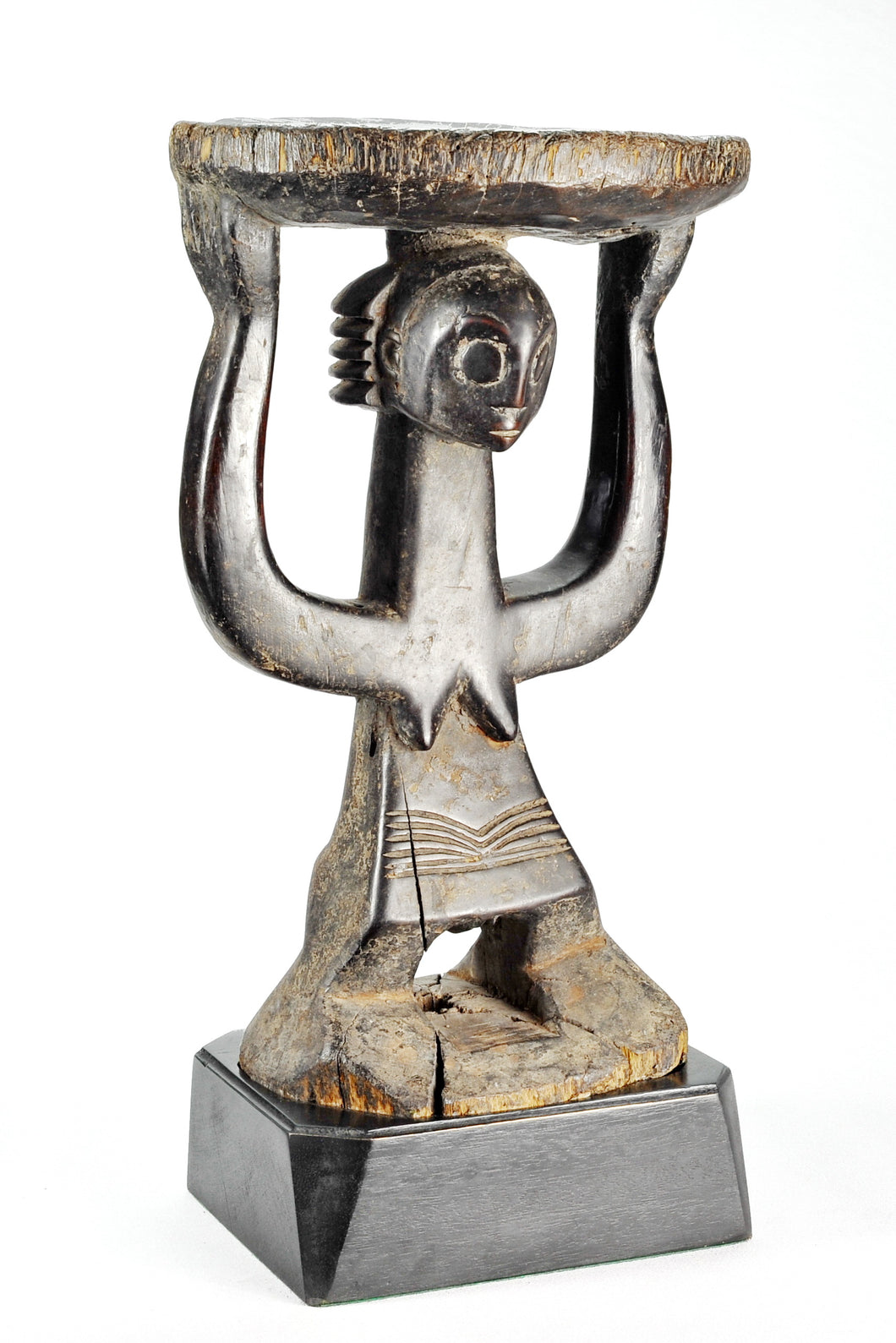 SOLD / SOLD! MC1269 Superb caryatid stool LUBA Shankadi