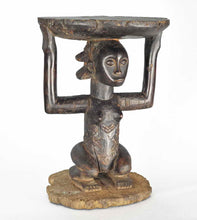 MC1330 Beautiful caryatid stool Luba Shankadi stool Congo DRC