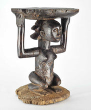 MC1330 Beautiful caryatid stool Luba Shankadi stool Congo DRC