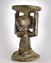 VENDU / SOLD ! MC1426 Superbe Tabouret à Caryatide Luba  Stool Congo Rdc