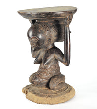 VENDU / SOLD ! MC1270  Exceptionnel Tabouret à caryatide LUBA cariatid stool Congo Rdc