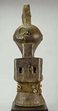 MC1397 Grand buste Fétiche Songye à 2 cornes Impressive Power Figure Bust Congo Rdc