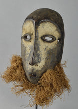 MC1566 Joli Masque Lukwakongo barbu Lega Bwami  Mask Congo RDC