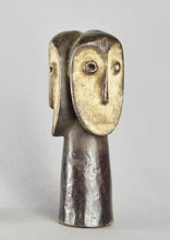 VENDU / SOLD ! MC1606 Belle statuette 3 têtes Lega Three-headed Figure Congo African Art