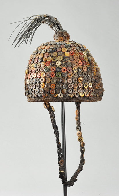 VENDU / SOLD ! MC1254 Très élégante coiffe d'initié LEGA Headdress Congo Rdc