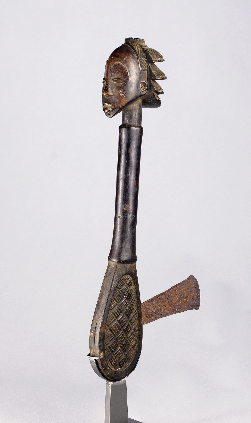 MC1405 Belle Hache Cérémonielle Luba SHANKADI Baluba Prestige Axe  Congo Rdc