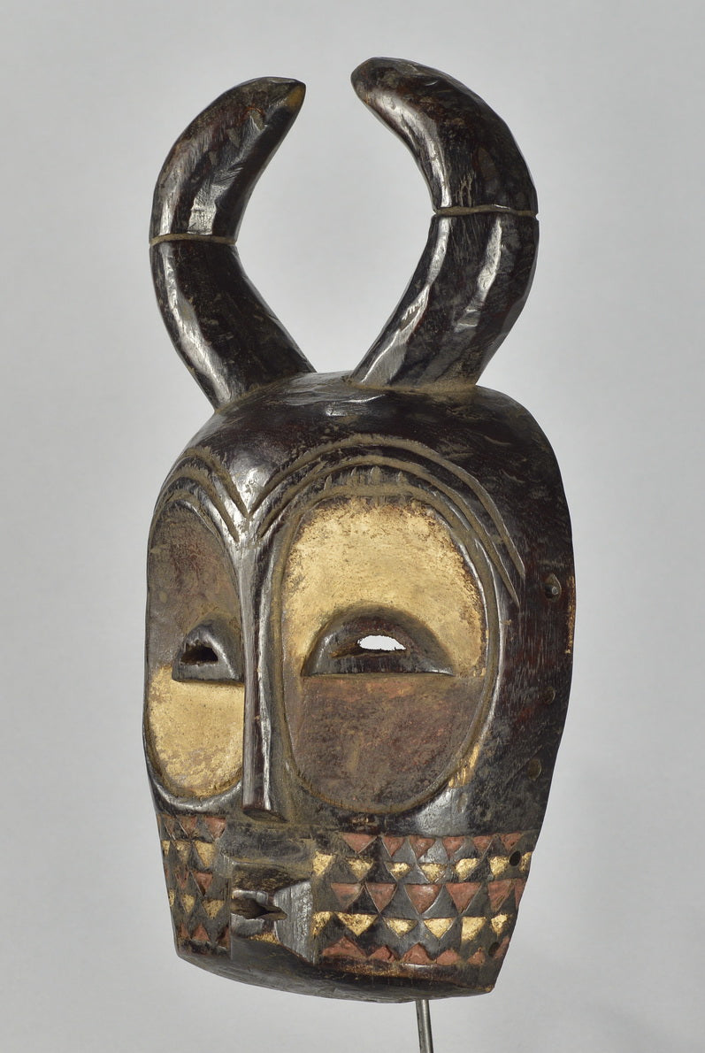 VENDU / SOLD !  MC1744 Superbe et rare masque d'initiation Bembe Congo Rdc  mask