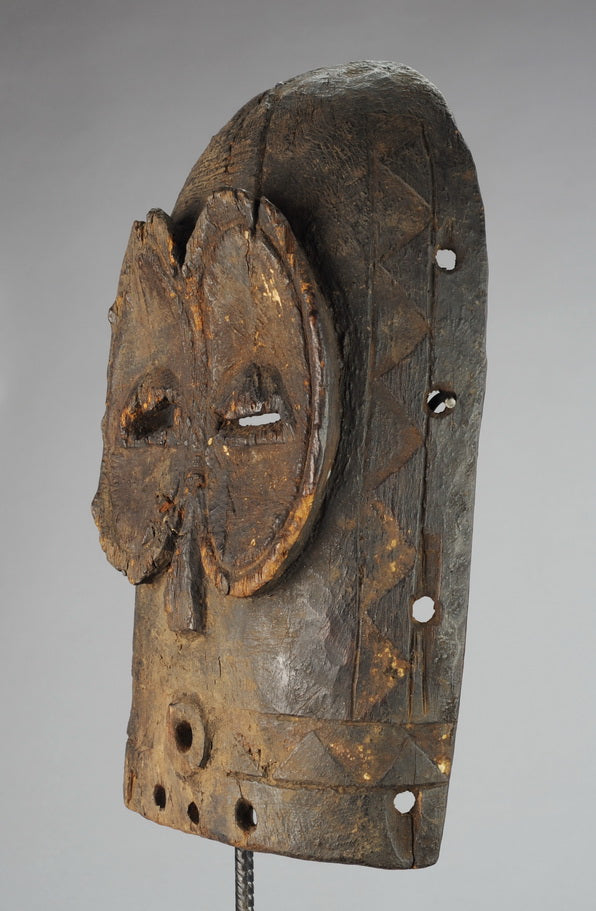 VENDU / SOLD ! Masque Zoomorphe de Circoncision BEMBE Congo Circumcision Owl Mask MC0867