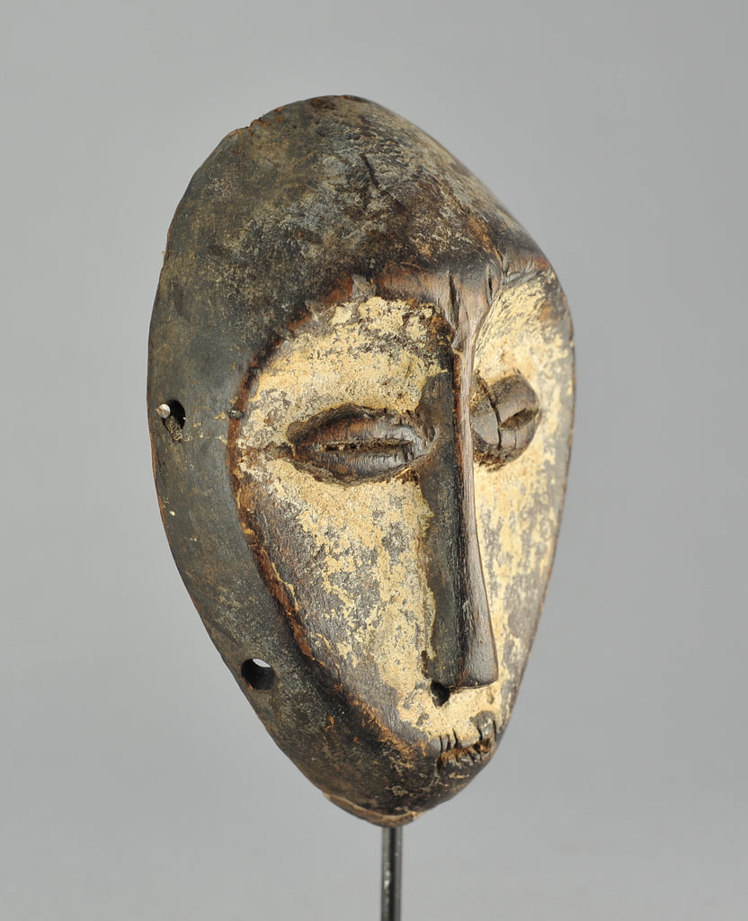 Masque Africain LEGA Lukwakongo - Origine Congo RDC, Bois Authentique, Art Tribal Africain