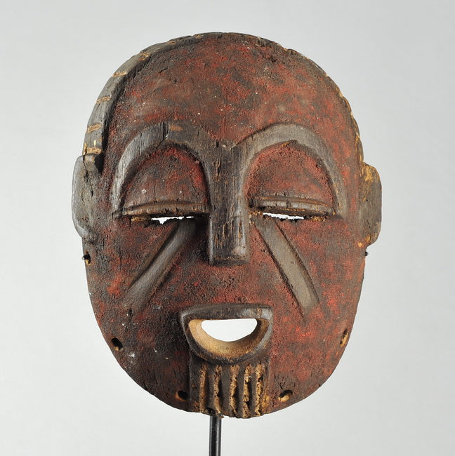 VENDU / SOLD ! MC1311 Beau masque africain  Mbole Bambole mask Congo Rdc