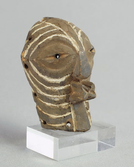 Masquette masque miniature SONGYE Kifwebe Congo Mask Rdc MC0772