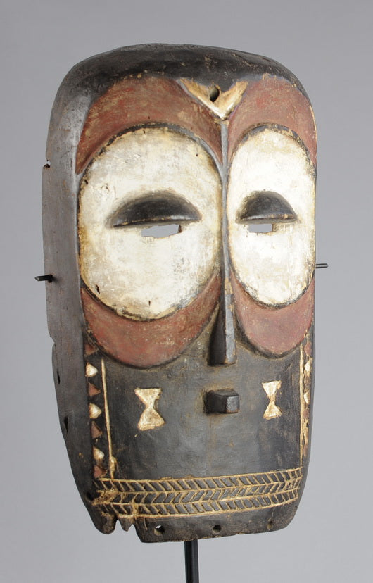 VENDU / SOLD ! Masque zoomorphe hibou BEMBE CONGO  Owl mask MC0762 PROVENANCE