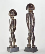 VENDU / SOLD ! MC1738 Paire statues de l'Ubangi Banda ou Zande Azande figures pair