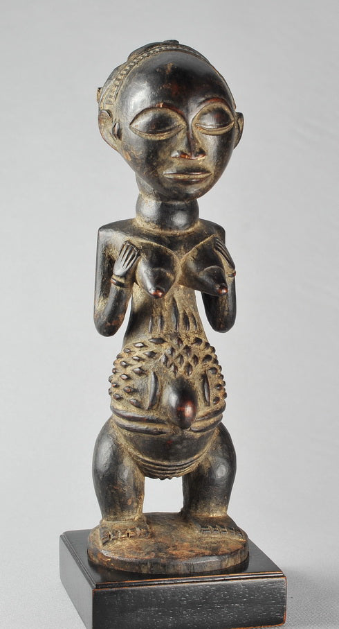 VENDU / SOLD ! MC0940 Jolie statue LUBA  Congo Rdc  Beautiful female figure