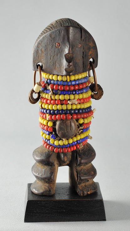 VENDU / SOLD ! MC1347 Jolie statuette Yanda ZANDE Azande figure Ubangi Congo Rdc