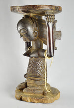 MC1412 Tabouret à Cariatide Luba - Exceptionnel et ancien, plus de 100 ans, Art Africain