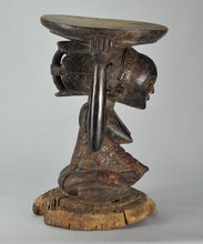 VENDU / SOLD ! MC1270  Exceptionnel Tabouret à caryatide LUBA cariatid stool Congo Rdc