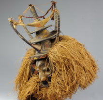 VENDU / SOLD ! Superbe ! Masque YAKA Certificat signé M.Garcia - Yaka mask. MC0307