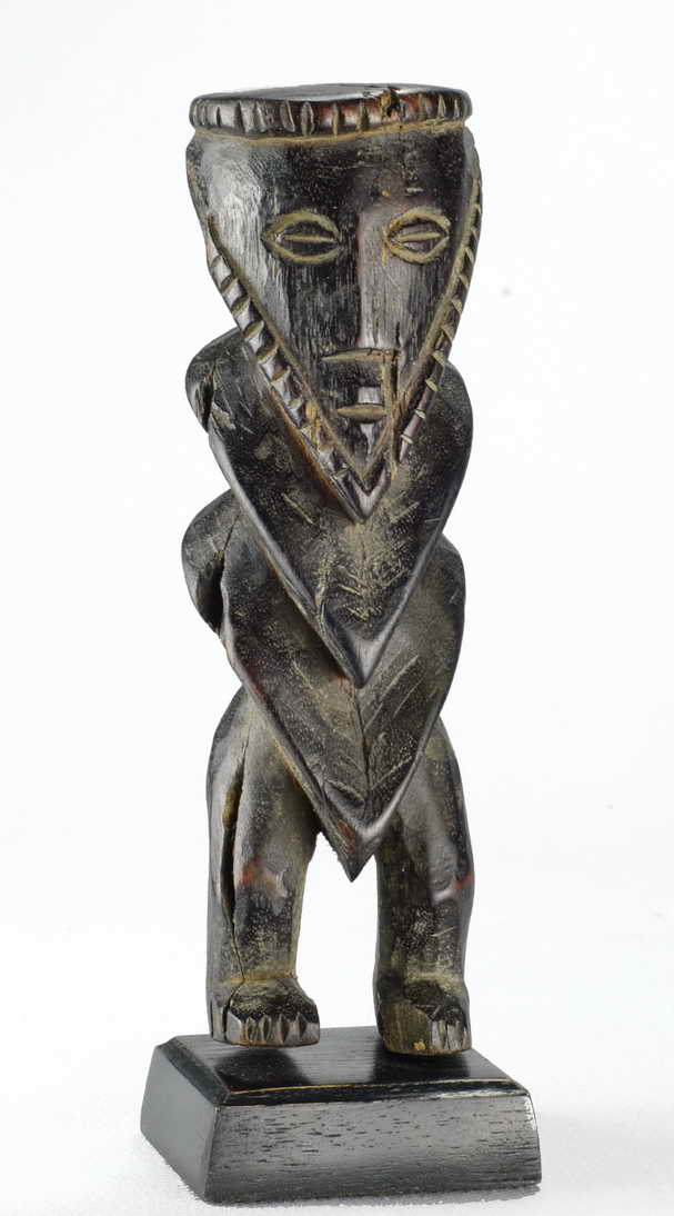 MC1348 Belle statuette zigzag Yanda Zande Azande figure Ubangi Congo R ...