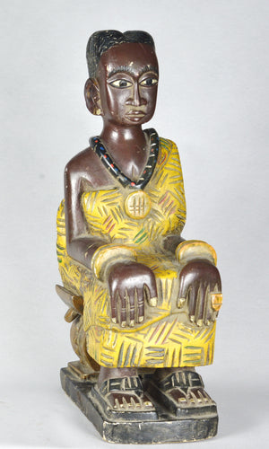 MC2078 Afrique de l'Ouest Ravissante statue de style colon Ashanti ou Baoule