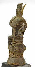 MC1397 Grand buste Fétiche Songye à 2 cornes Impressive Power Figure Bust Congo Rdc