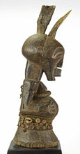 MC1397 Grand buste Fétiche Songye à 2 cornes Impressive Power Figure Bust Congo Rdc