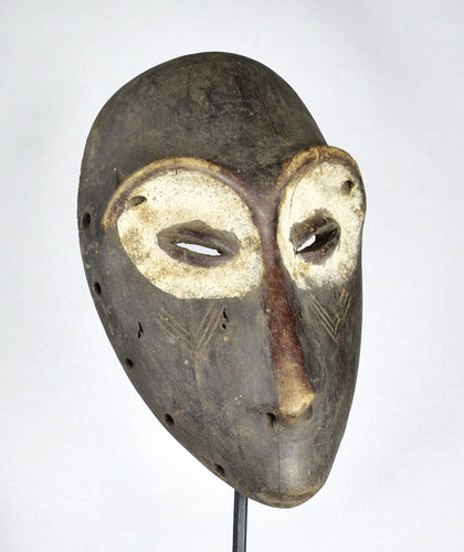 VENDU / SOLD ! MC1903 Elegant et puissant masque idimu Lega Bwami cult Mask Congo RDC