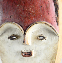 MC2247 Gabon Rare masque d’initiation Vuvi bicolore Tsogho mask