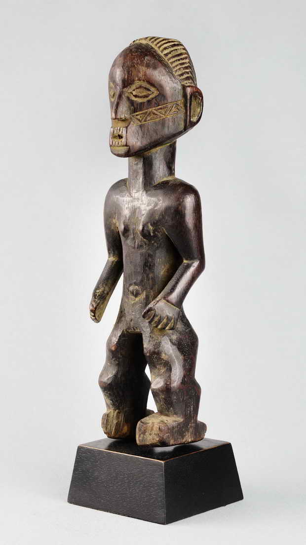 Ancienne Statuette Bacongo 27 Cm – Art Tribal Africain – RDC Zaïre – Figurine En Bois Originale – XIXème Siècle Ou Avant