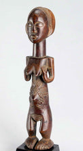 VENDU : SOLD ! MC1703 Belle Statue africaine 35cm LUBA Female Figure Congo DRC African Tribal Art