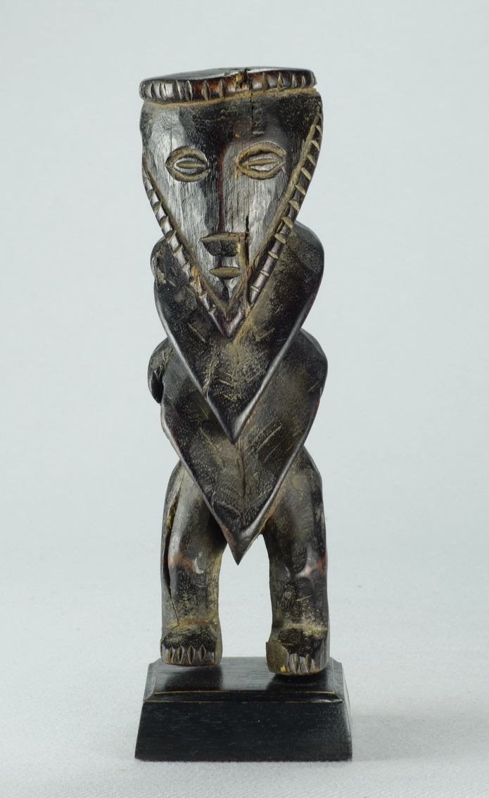MC1348 Belle statuette zigzag Yanda Zande Azande figure Ubangi Congo R ...