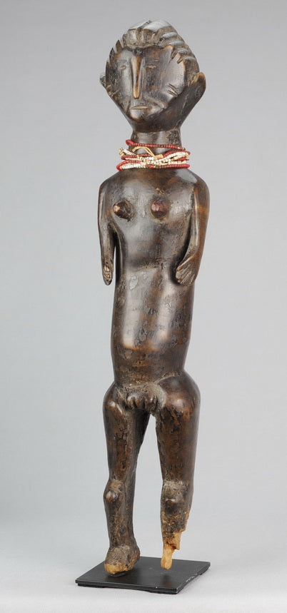 VENDU / SOLD ! MC0944 Grande statue féminine ZANDE AZANDE female Figure Ubangi Congo